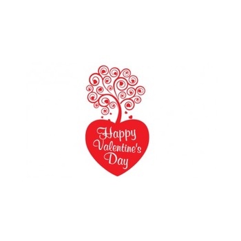 Sticker decorativ StickerStore Inima Valentine's Day, 40x69 cm, Rosu Sticker decorativ StickerStore Inima Valentine's Day, 40x69 cm, Rosu