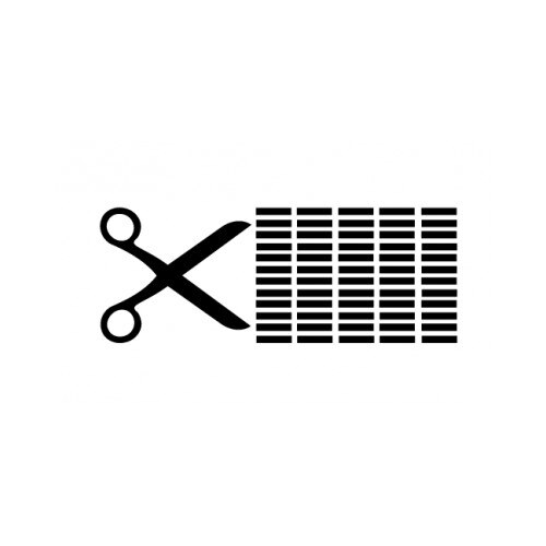 Sticker decorativ StickerStore Foarfeca, 50x19 cm, Negru