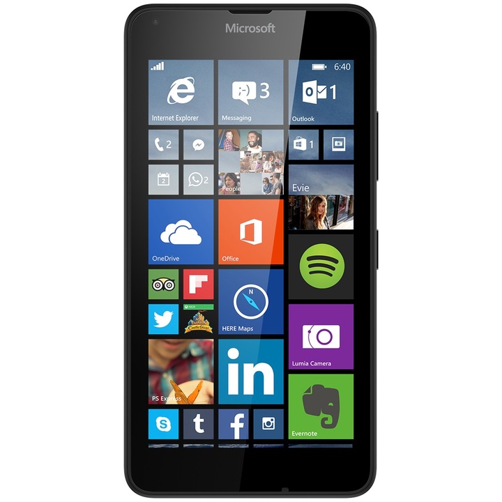 Telefon mobil Microsoft Lumia 640, Dual Sim, 8GB, Black