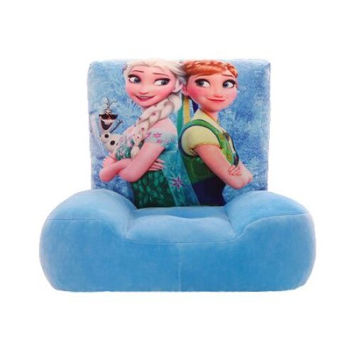 Fotoliu din plus Printesele Frozen Ana si Elsa, bleu - Krista®