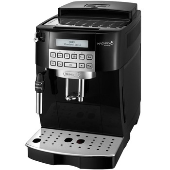 Espressor Automat De'Longhi Magnifica 22.320 B, Sistem manual de spumare, Rasnita cu 13 setari, 1450W, 15 bar, 1.8 l, Display LCD, Negru Espressor Automat De'Longhi Magnifica 22.320 B, Sistem manual de spumare, Rasnita cu 13 setari, 1450W, 15 bar, 1.8 l, Display LCD, Negru