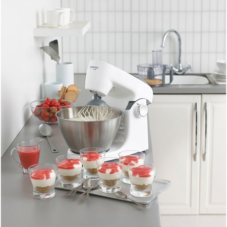 Robot de bucatarie Kenwood Multi One KHH 322, 1000W, Bol Inox 4.3 l, Blender, Alb