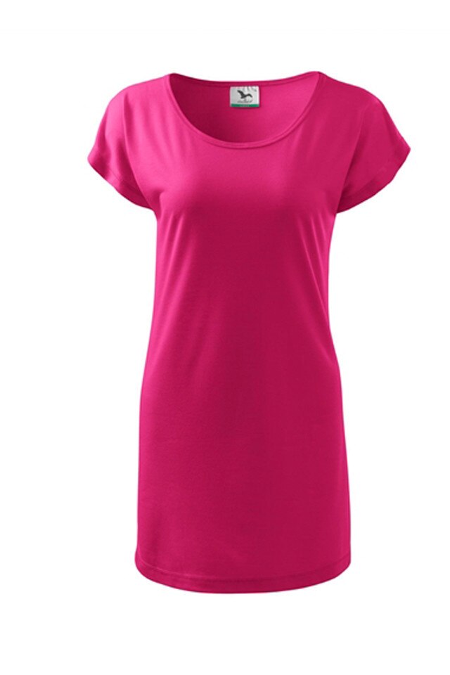 Tricou tip rochie , Malfini, roz,2XL