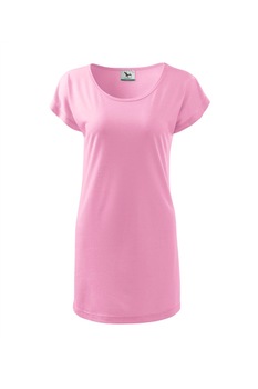 Tricou tip rochie , Malfini, roz pal,XS Tricou tip rochie , Malfini, roz pal,XS