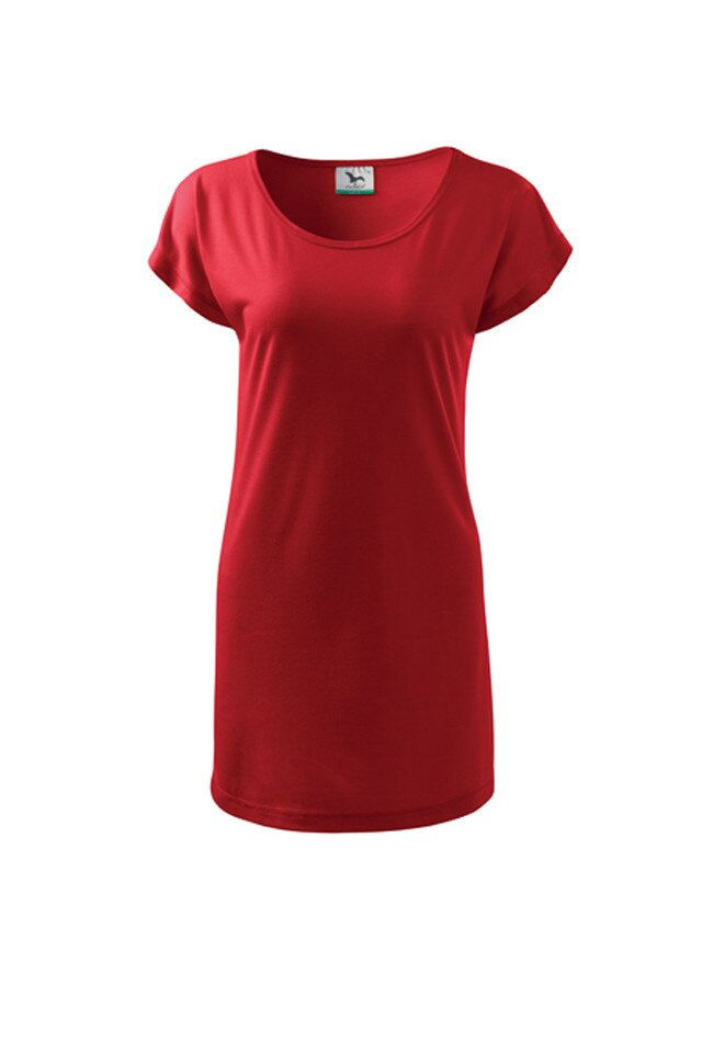 Tricou tip rochie , Malfini, rosu, 2XL