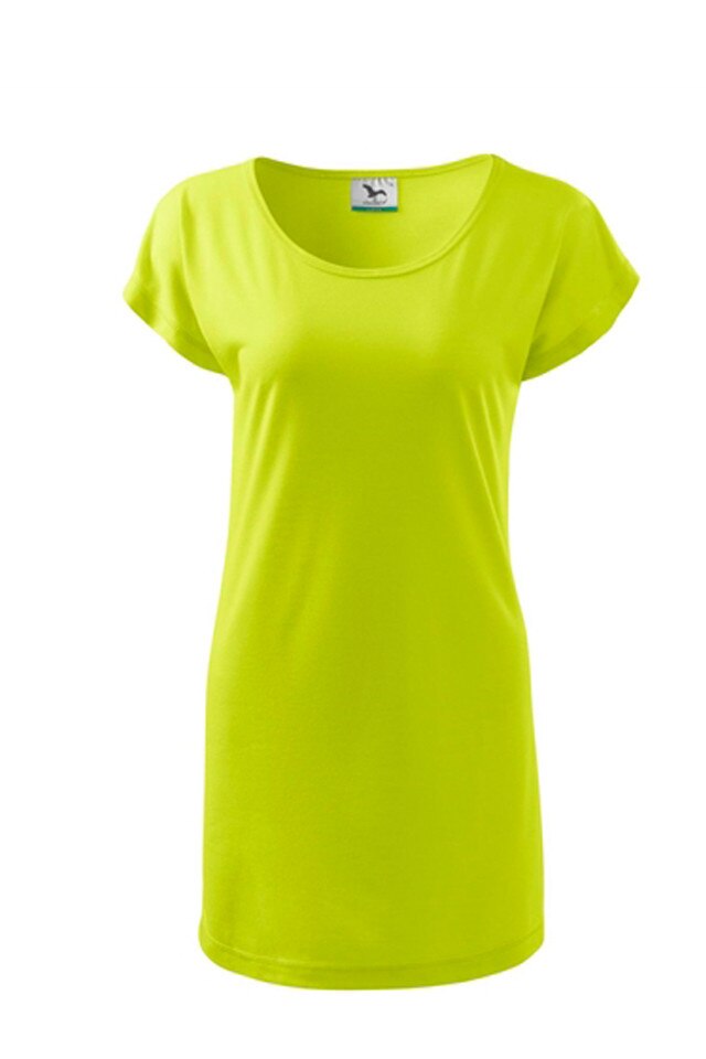 Tricou tip rochie , Malfini, lime, M
