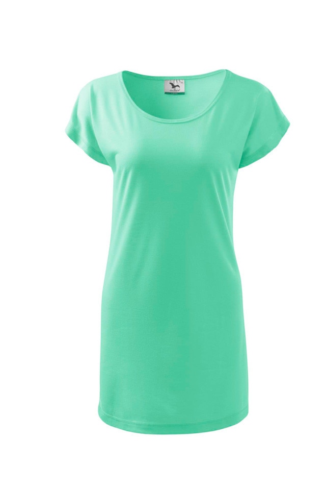 Tricou tip rochie , Malfini, verde,S