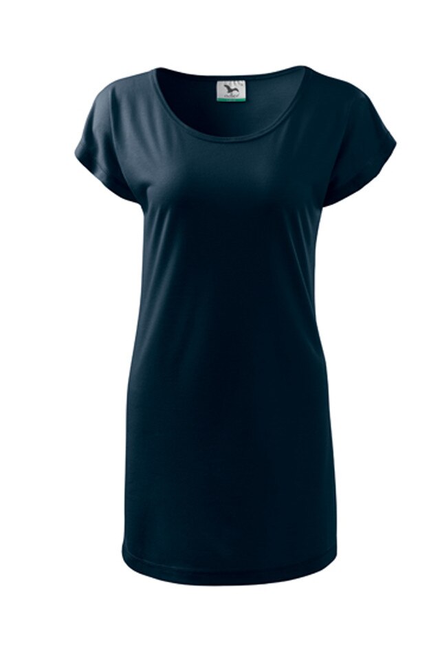 Tricou tip rochie , Malfini, albastru marin,XL