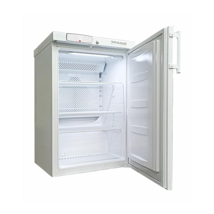 Frigider profesional farmaceutic Snaige MD14DD-P600QX2, ventilare fortata, dezghetare automata, 100 l, H 87 cm, Alb