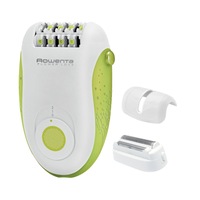 Epilator Rowenta Flower Love EP2850, 24 Pensete, 2 Accesorii, 2 Viteze, Alb/Verde
