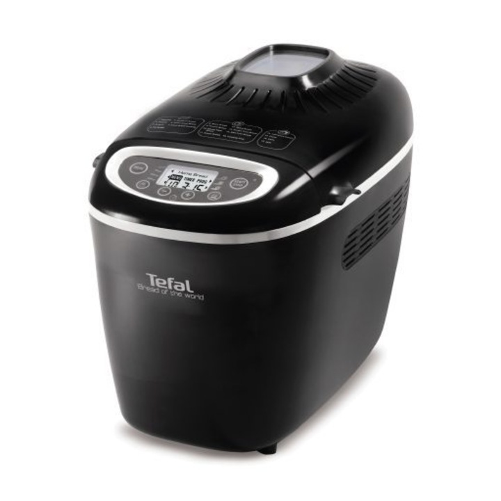 Masina de paine Tefal Bread of the World PF6118, 1600 W, 1500 g, 19 programe, Negru