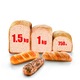 Хлебопекарна Tefal Home Bread Baguette PF610138, 1500 гр, 16 програми, Бяла
