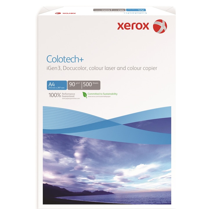 Xerox Colotech színes fénymásoló papír, A4, 90g / nm, 500 lap / felső