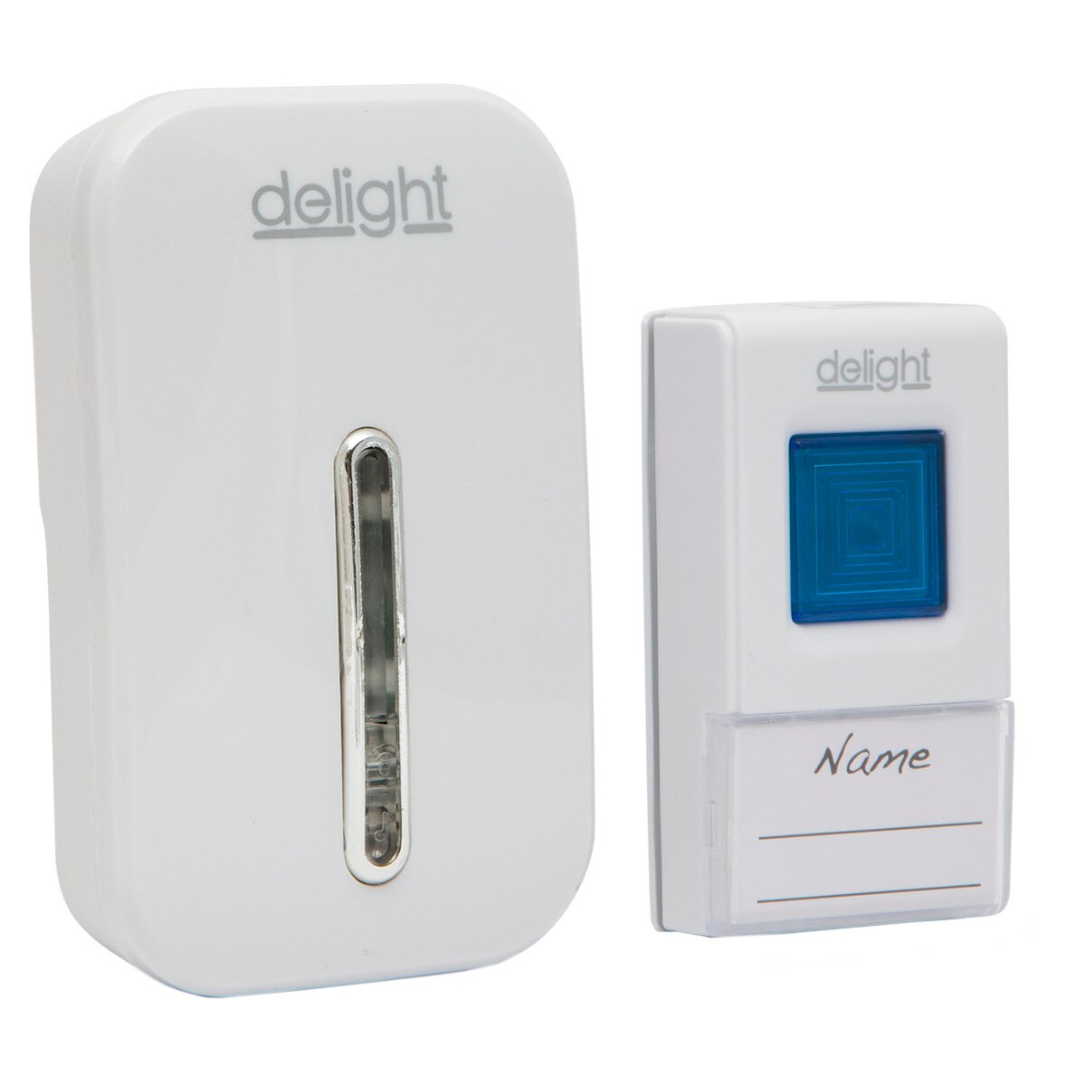 Sonerie wireless Delight, 36 tonuri, 12V, 50-80dB, 100m, Alb