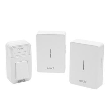 Sonerie wireless fara baterie Delight Kinetic, cu 2 receptoare, 38 tonuri, 100m Sonerie wireless fara baterie Delight Kinetic, cu 2 receptoare, 38 tonuri, 100m