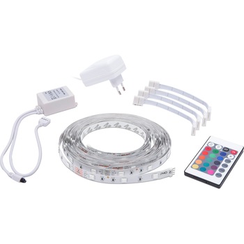 Banda LED RGB Phenom, cu telecomanda, 36W, 420 lm, 12V, IP20, lumina colorata, 5m Banda LED RGB Phenom, cu telecomanda, 36W, 420 lm, 12V, IP20, lumina colorata, 5m