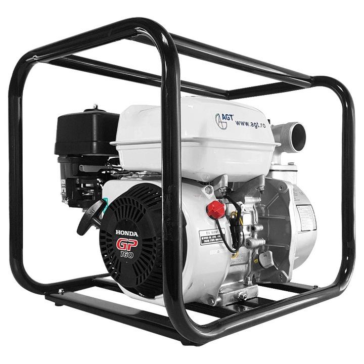 Motopompa de apa curata, AGT WP 20 HKX cu Honda GP 160, 5.5 CP, inaltime refulare 32m, adancime aspiratie 8m, debit 28 m3/h