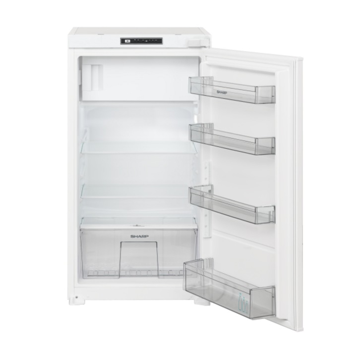 Frigider incorporabil Sharp SJ-LD40E0XS-EU, 139 l, 102 cm