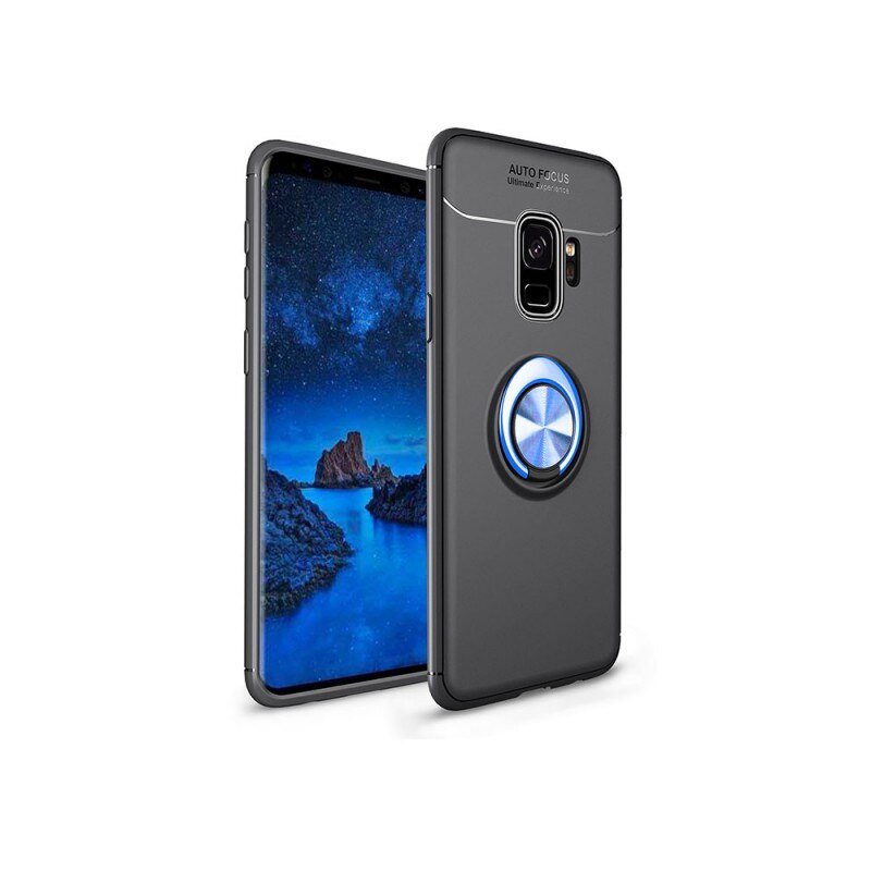 Husa Spate Silicon Premium Metalic Samsung Galaxy S9 Plus Albastru