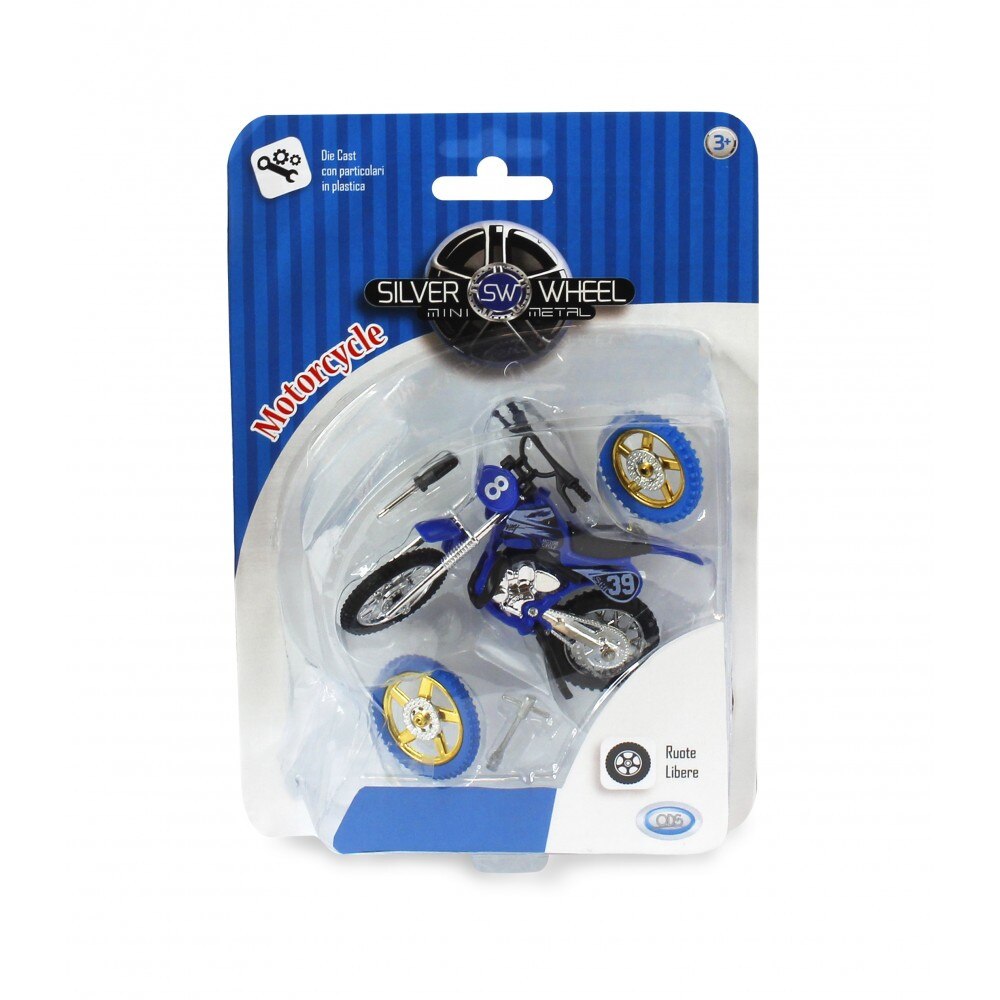 Motocicleta de curse cu accesorii Silver Wheel