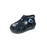 Sandale din panza pentru baieti RENBUT N101, Bleumarin, 23