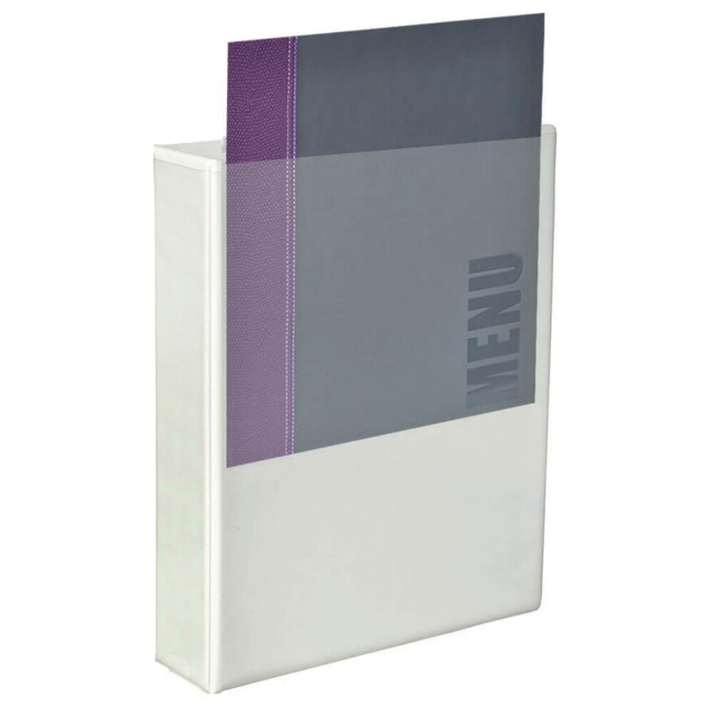 Caiet mecanic A4 cu buzunar, 2 inele de 40 mm, alb