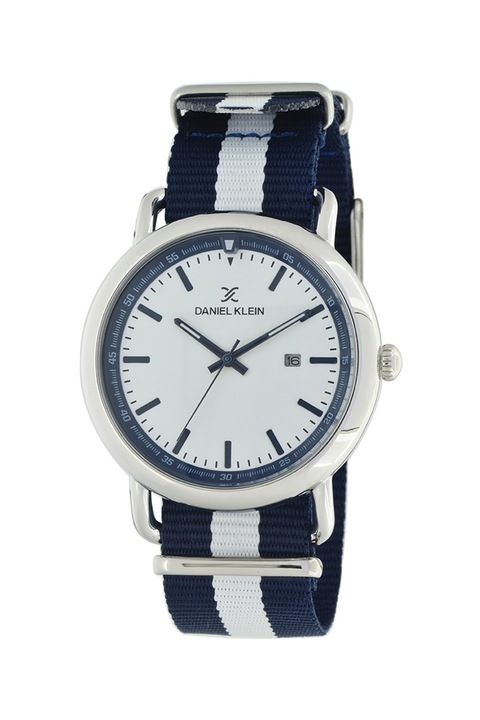 DANIEL KLEIN, Textilszíjas karóra, Tengerészkék/Fehér