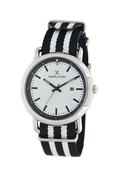 DANIEL KLEIN, Textilszíjas karóra, Fekete/Fehér