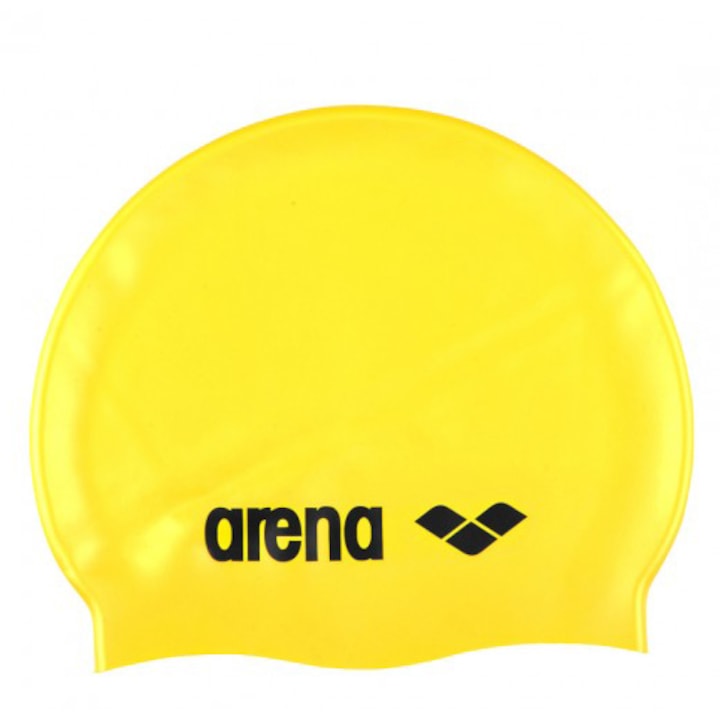 Casca inot Arena Classic Silicone, yellow/black