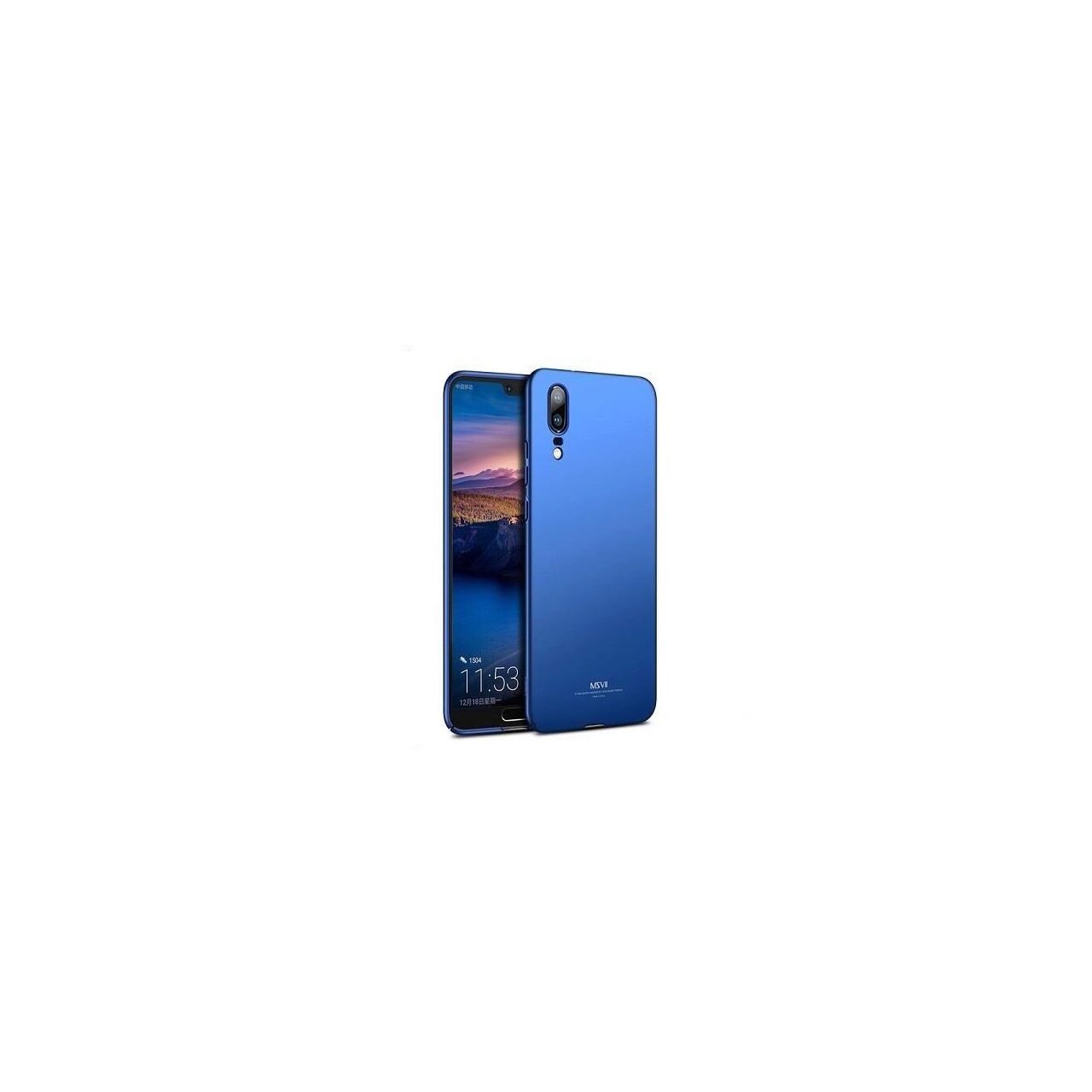 Husa Huawei P20 (2018) + Tempered Glass-MSVII Blue