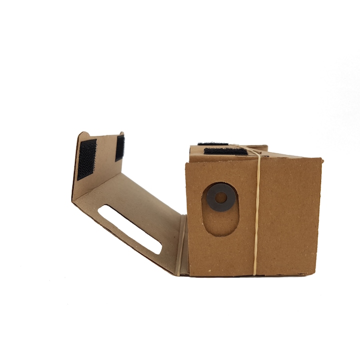 Google Cardboard Virtual Reality VR szemüveg gumiszalaggal