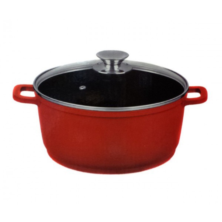 Cratita tip tuci, teflonata, cu capa din yena, volum 3.6 litri