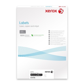 Etichete Xerox 8/A4, 105x71mm, colturi drepte, 100 coli/top Etichete Xerox 8/A4, 105x71mm, colturi drepte, 100 coli/top