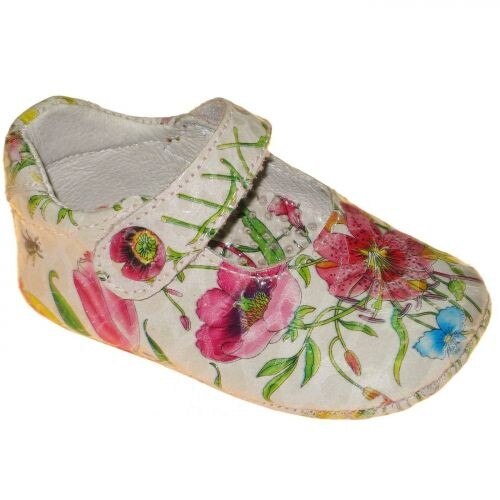 Pantofi bebe A210 BEIGE FLORES CHAROL, Panyno, Multicolor, 15