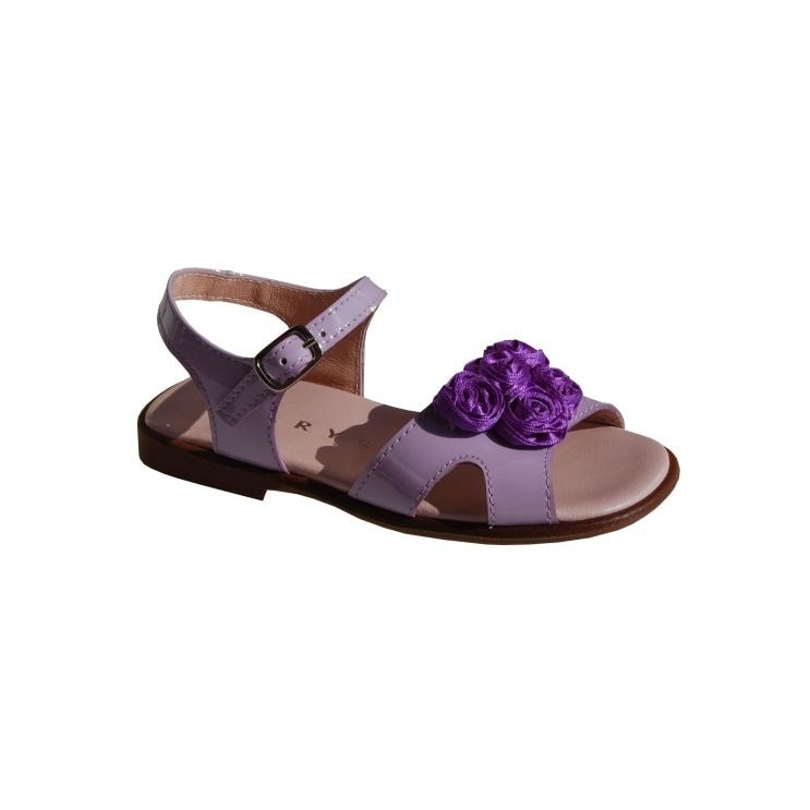 Sandale 6035 din piele lacuita, Clarys, Lila