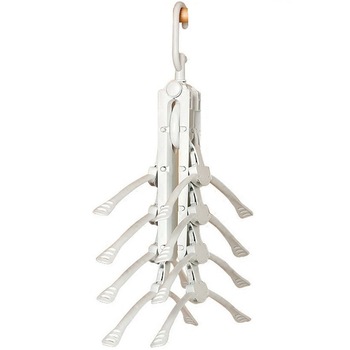Umeras organizator haine 8 in 1, pliabil, economisire pana la 80% din spatiu, rotire 360 grade, alb, SmartRack Multi Umeras organizator haine 8 in 1, pliabil, economisire pana la 80% din spatiu, rotire 360 grade, alb, SmartRack Multi