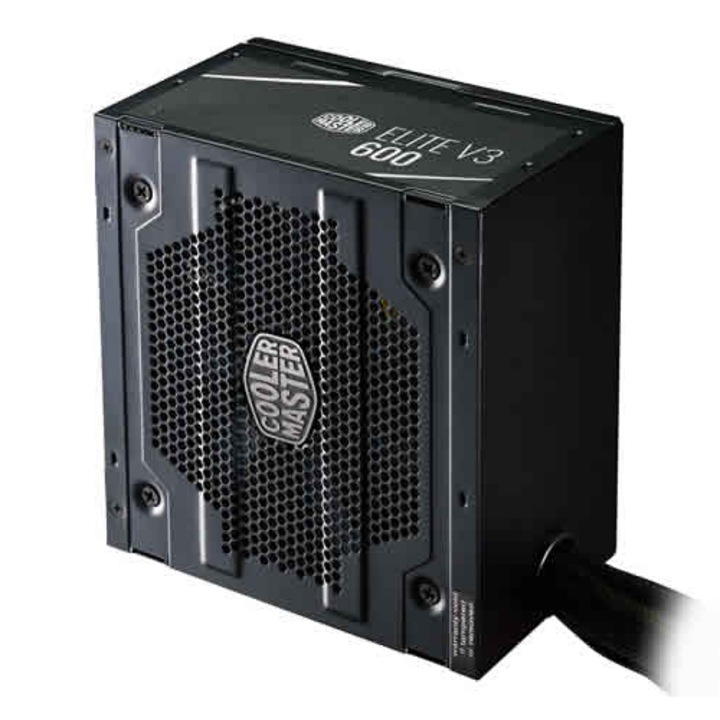 Sursa, Cooler Master Elite V3, 600W, ATX, Negru - eMAG.ro