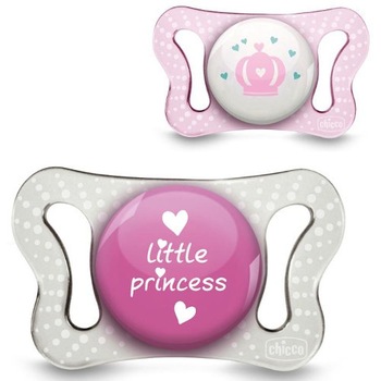Set Chicco 2 Suzete din Silicon Physio Micro 0-2 luni, GIRL Set Chicco 2 Suzete din Silicon Physio Micro 0-2 luni, GIRL