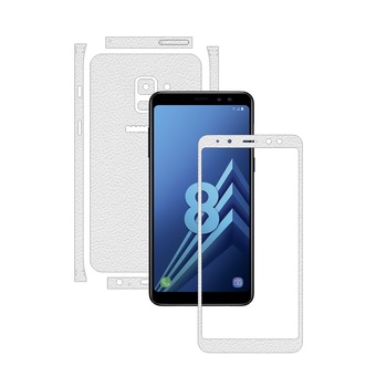 Folie de protectie Carbon Skinz, Husa de tip Skin Adeziv pentru Carcasa, Piele Alba dedicata Samsung Galaxy A8 (2018) Folie de protectie Carbon Skinz, Husa de tip Skin Adeziv pentru Carcasa, Piele Alba dedicata Samsung Galaxy A8 (2018)