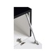 Set Mobila Living Modular Quadro 13 , MDF Lucios, NEGRU, Dimensiune 360 cm