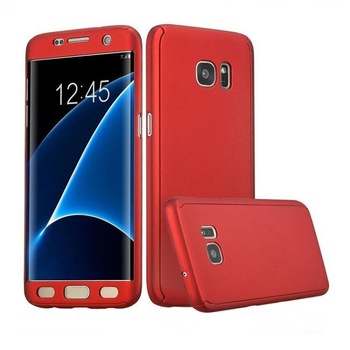 Husa 360 Grade Plastic, Samsung Galaxy S6 Edge,Rosu Husa 360 Grade Plastic, Samsung Galaxy S6 Edge,Rosu