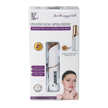 Epilator facial hipoalegenic pentru indepartarea rapida,usoara si fara durere a parului de pe fata Epilator facial hipoalegenic pentru indepartarea rapida,usoara si fara durere a parului de pe fata