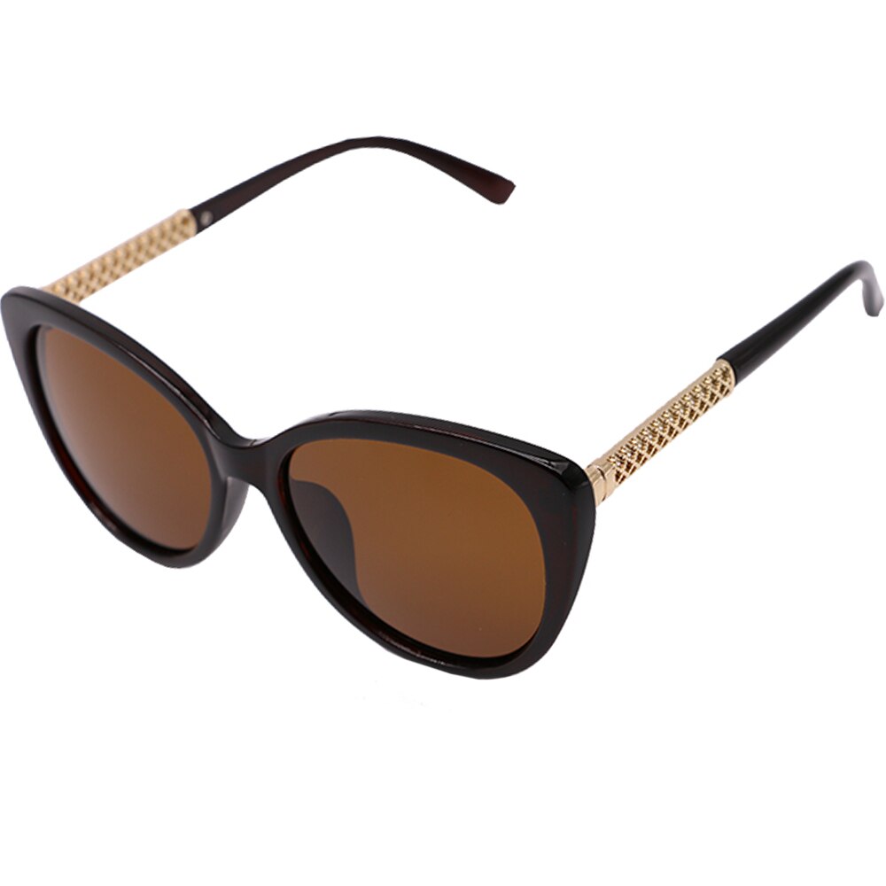 Ochelari de soare pentru femei, Polarizati, Ochi de pisica, Joolar p109c2 Maro