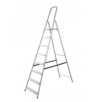 Scara aluminiu pliabila, 8 trepte, platforma, 125kg, Strend Pro D8 Scara aluminiu pliabila, 8 trepte, platforma, 125kg, Strend Pro D8