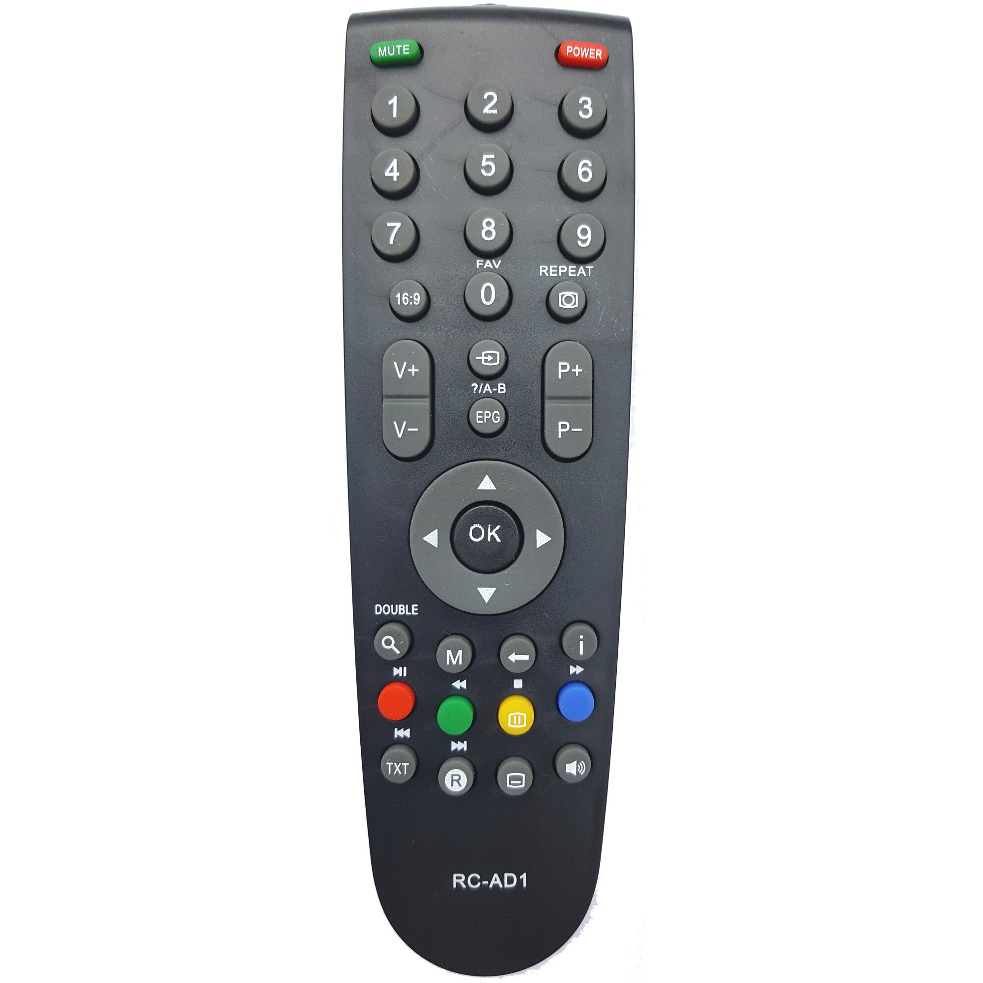 Telecomanda pentru LCD/TV Grundig RC-AD1, neagra cu functiile telecomenzii originale