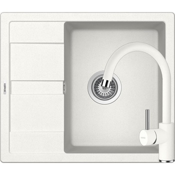 Kit chiuveta Schock Ronda D-100 580 x 500 mm si baterie Schock Plutos Alpina Cristalite Kit chiuveta Schock Ronda D-100 580 x 500 mm si baterie Schock Plutos Alpina Cristalite