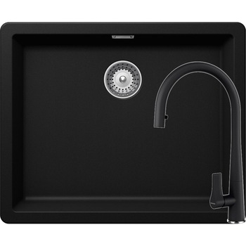 Kit chiuveta Schock Greenwich N-100L 556 x 456 mm si baterie Schock Gota cu Dus Extractibil Puro Cristadur Kit chiuveta Schock Greenwich N-100L 556 x 456 mm si baterie Schock Gota cu Dus Extractibil Puro Cristadur