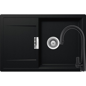 Kit chiuveta Schock Mono D-100 765 x 510 mm si baterie Schock Gota cu Dus Extractibil Puro Cristadur Kit chiuveta Schock Mono D-100 765 x 510 mm si baterie Schock Gota cu Dus Extractibil Puro Cristadur