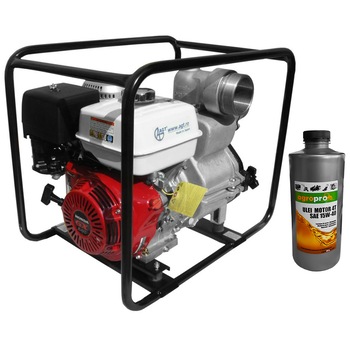 Motopompa pentru apa murdara, Profesionala Daishin SWT 100 HX cu motor Honda GX340, 11 CP, corp pompa Japonia, inaltime refulare 24m, adancime aspiratie 8m, debit 2000 l/min + Cadou 1l ulei motor AgroPro Motopompa pentru apa murdara, Profesionala Daishin SWT 100 HX cu motor Honda GX340, 11 CP, corp pompa Japonia, inaltime refulare 24m, adancime aspiratie 8m, debit 2000 l/min + Cadou 1l ulei motor AgroPro