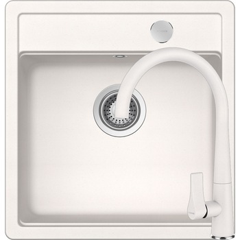 Kit chiuveta Schock Mono N-100S 490 x 510 mm si baterie Schock Gota Polaris Cristadur Kit chiuveta Schock Mono N-100S 490 x 510 mm si baterie Schock Gota Polaris Cristadur